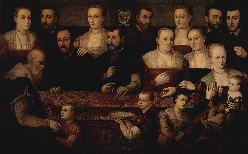 A Venetian Family ca 1560 Cesare Vecellio 1521-1601 Museo Correr